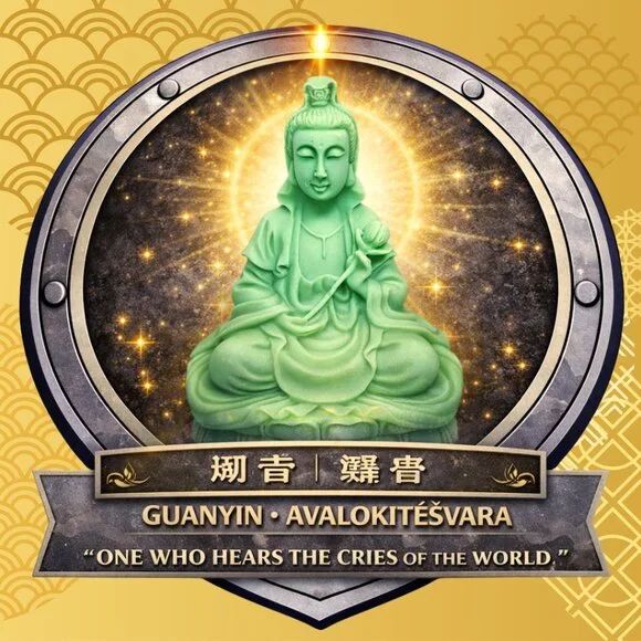 Glow-in-the-Dark Kwan Yin Guanyin Resin Figurine 4” Lotus Base Zen Feng Shui - Picture 2 of 9